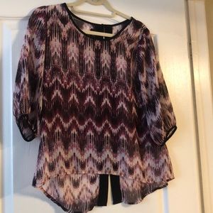 Purple and black top